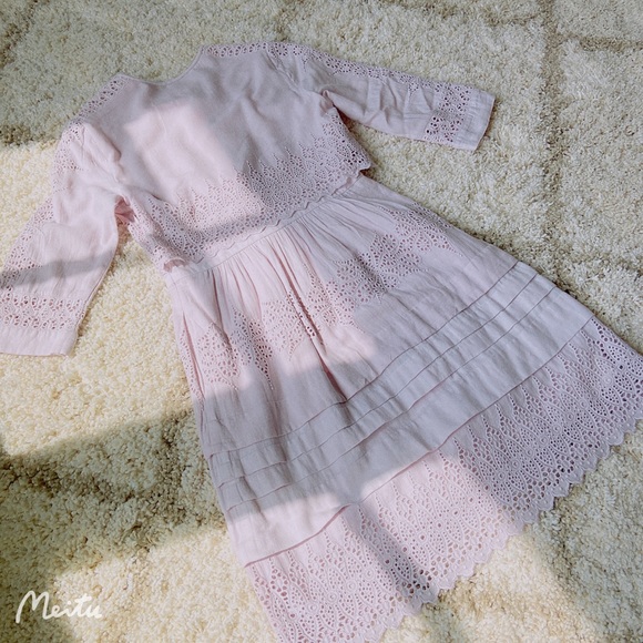 Rebecca Taylor Adeline Embroidered Dress 4/Rosebud - Picture 10 of 10